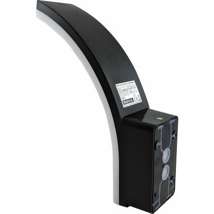 LED Dimbara utomhus vägglampan med rörelsesensor och skymningssensor LED/12/15/20W/230V IP65 svart