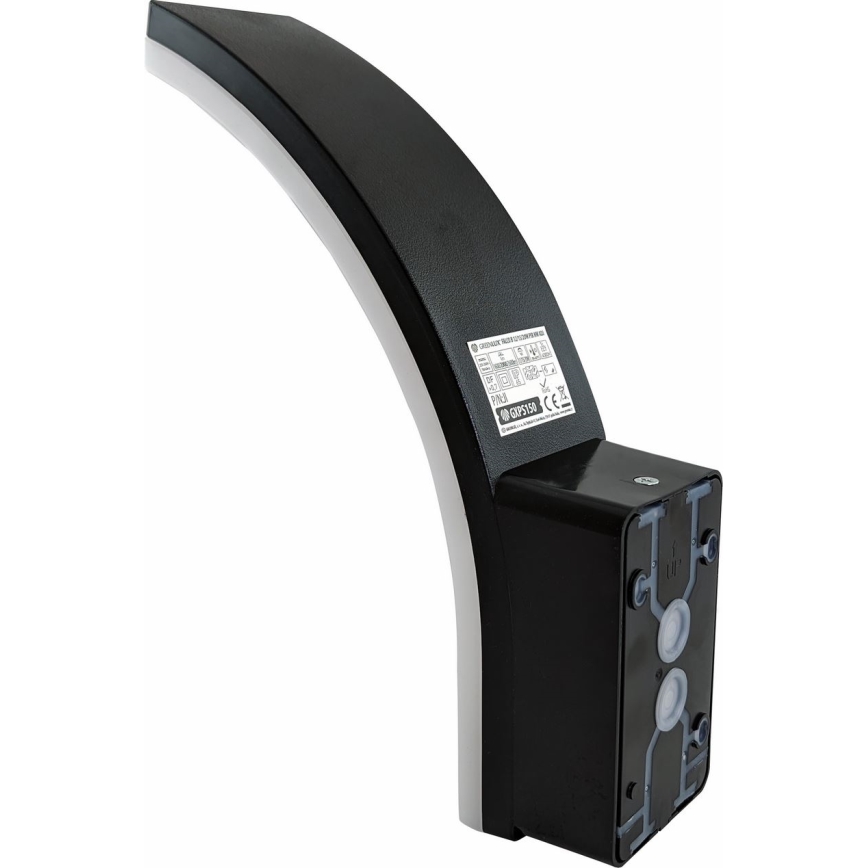 LED Dimbara utomhus vägglampan med rörelsesensor och skymningssensor LED/12/15/20W/230V IP65 svart