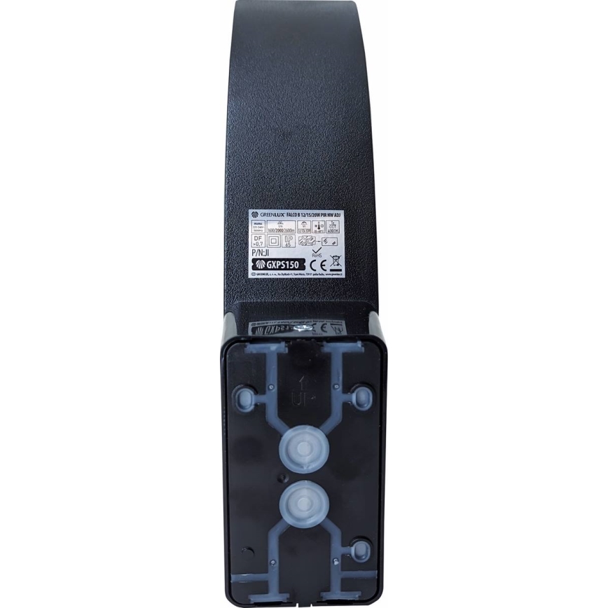 LED Dimbara utomhus vägglampan med rörelsesensor och skymningssensor LED/12/15/20W/230V IP65 svart