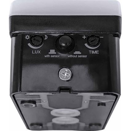 LED Dimbara utomhus vägglampan med rörelsesensor och skymningssensor LED/12/15/20W/230V IP65 svart