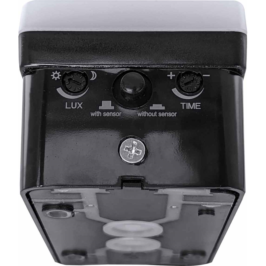 LED Dimbara utomhus vägglampan med rörelsesensor och skymningssensor LED/12/15/20W/230V IP65 svart