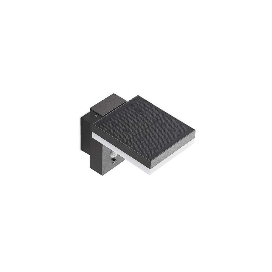 LED Utomhus väggsolcellslampa med sensor LED/5,5W/3,7V 3000K IP54