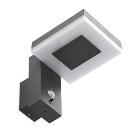 LED Utomhus väggsolcellslampa med sensor LED/5,5W/3,7V 3000K IP54