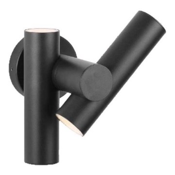 LED Utomhus väggspot flexibel armatur 2xLED/3W/230V 4000K IP44 svart