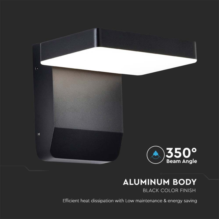 LED Utomhus wall flexible belysning LED/17W/230V IP65 3000K svart
