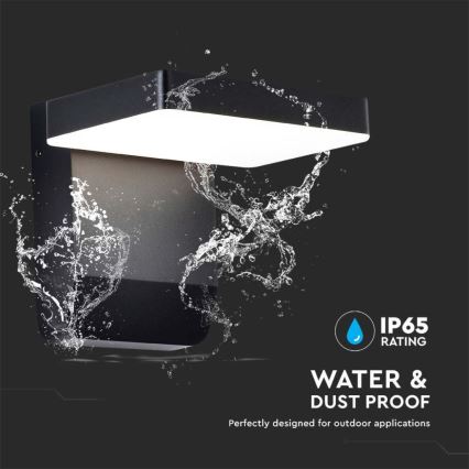 LED Utomhus wall flexible belysning LED/17W/230V IP65 3000K svart