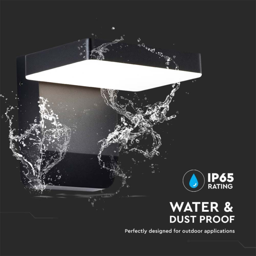 LED Utomhus wall flexible belysning LED/17W/230V IP65 3000K svart