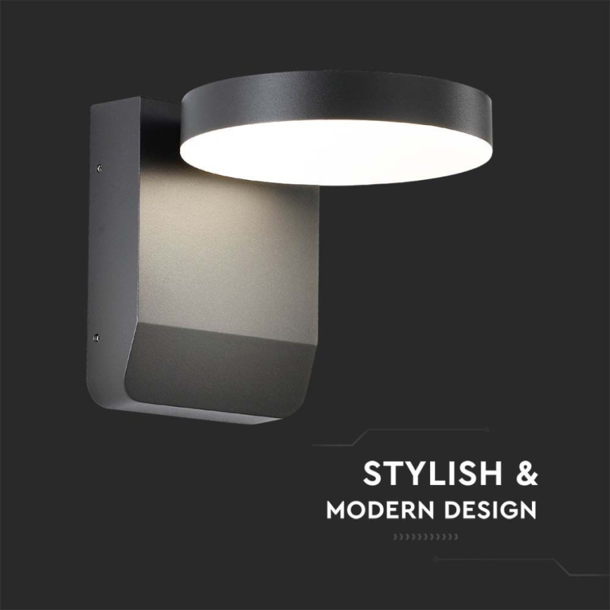 LED Utomhus wall flexible belysning LED/17W/230V IP65 4000K svart