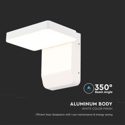 LED Utomhus wall flexible belysning LED/17W/230V IP65 4000K vit