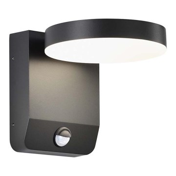 LED Utomhus wall flexible belysning med sensor LED/17W/230V IP65 4000K svart