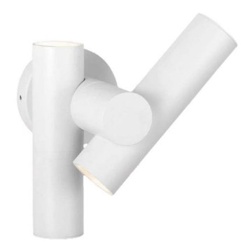LED Utomhus wall flexible spotlight 2xLED/3W/230V 3000K IP44 vit