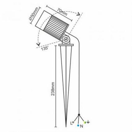 LED Utomhusbelysning LED/7W/85-264V IP67