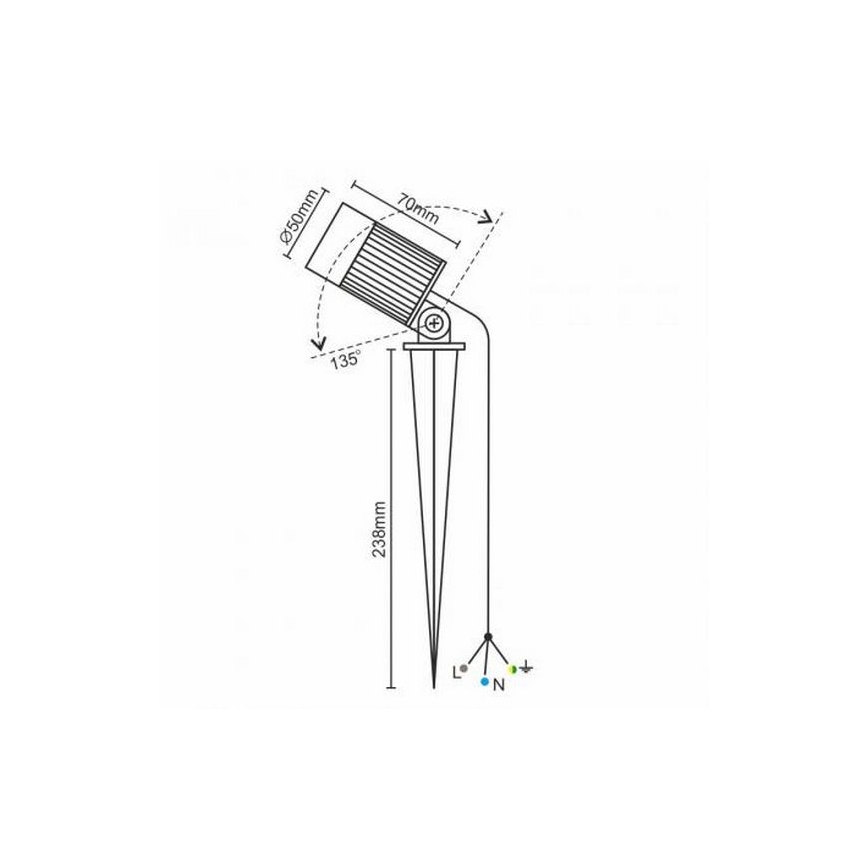LED Utomhusbelysning LED/7W/85-264V IP67