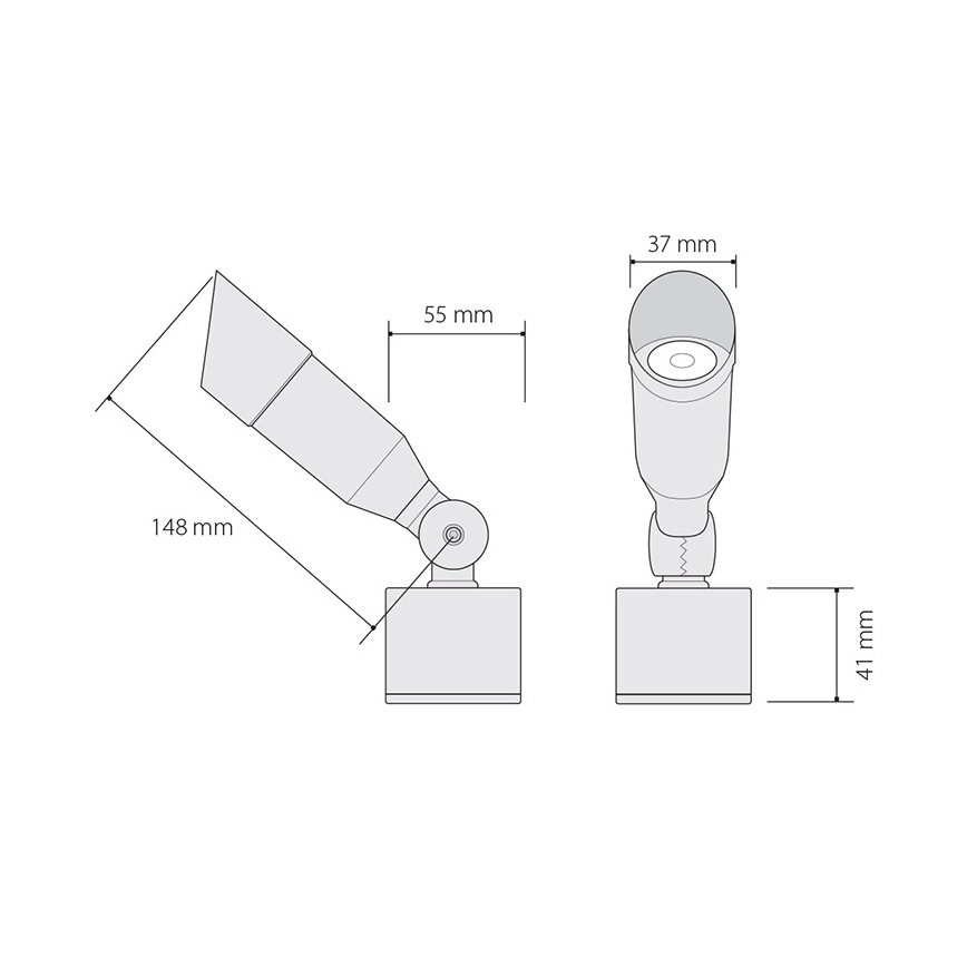 LED Utomhusbelysninging OKO 1xLED/1W/350mA IP54