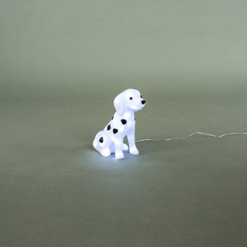 LED utomhusdekoration 30xLED/3,6W/230V IP44 kallvit dalmatinmönstrad