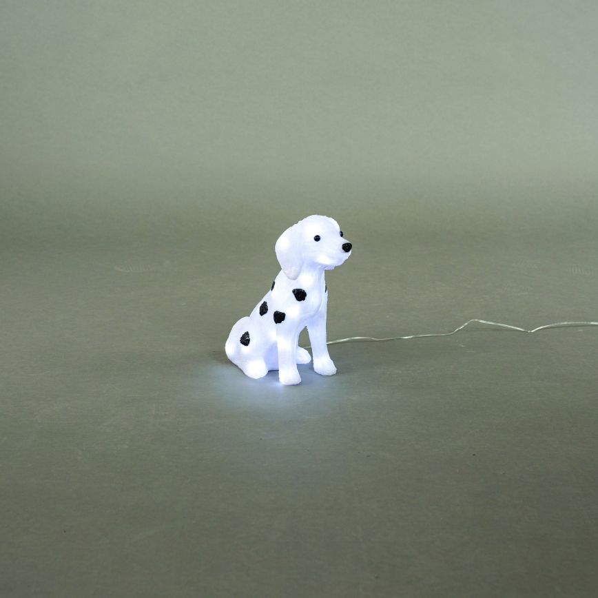 LED utomhusdekoration 30xLED/3,6W/230V IP44 kallvit dalmatinmönstrad