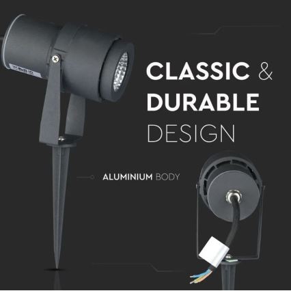 LED Utomhuslampa LED/12W/230V 4000K antracit IP65