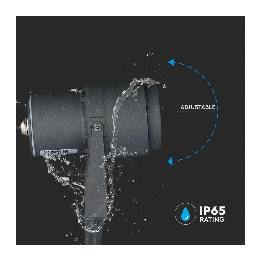 LED Utomhuslampa LED/12W/230V 4000K antracit IP65