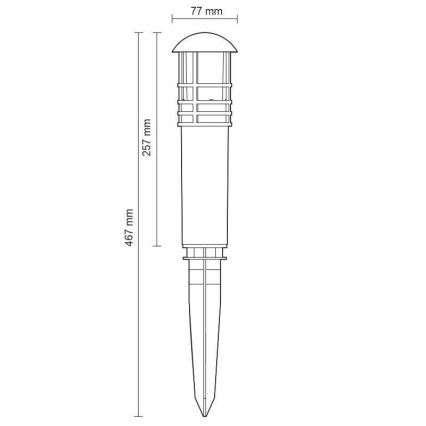 LED Utomhuslampa LED/3W/230V 4000K IP65