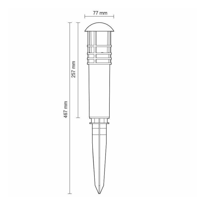 LED Utomhuslampa LED/3W/230V 4000K IP65