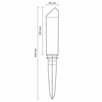 LED Utomhuslampa LED/3W/230V 4000K IP65