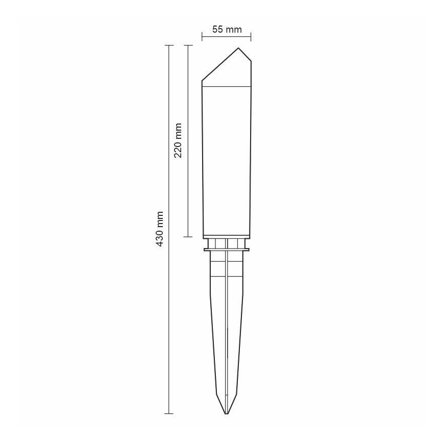 LED Utomhuslampa LED/3W/230V 4000K IP65