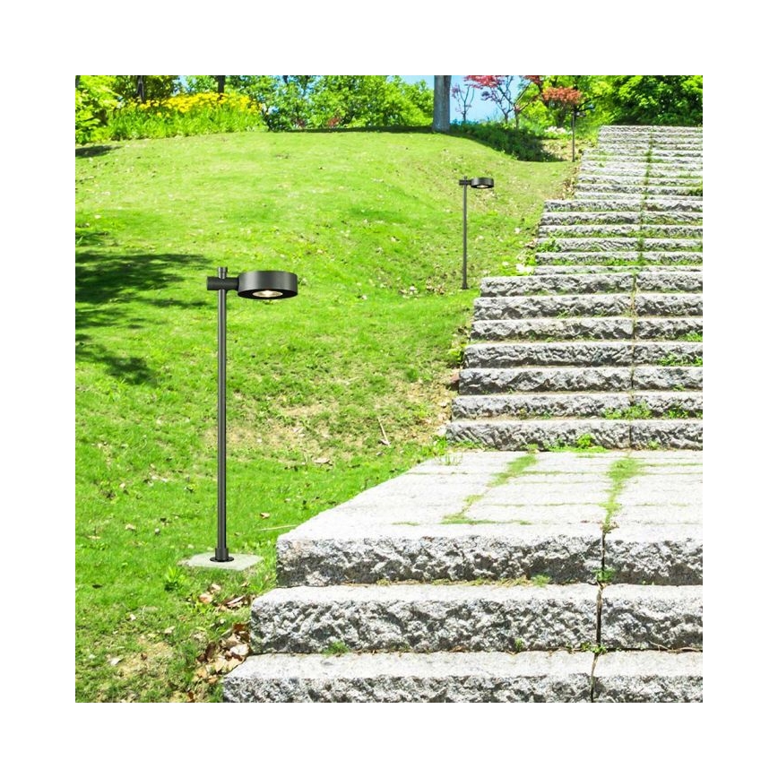 LED utomhuslampa LED/7W/230V 3000K IP65 svart 102 cm