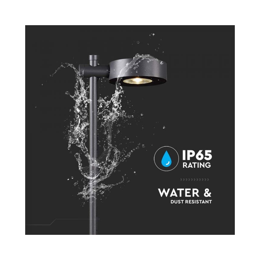 LED utomhuslampa LED/7W/230V 3000K IP65 svart