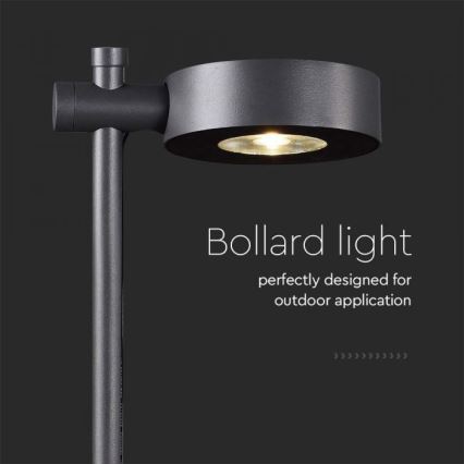 LED utomhuslampa LED/7W/230V 3000K IP65 svart