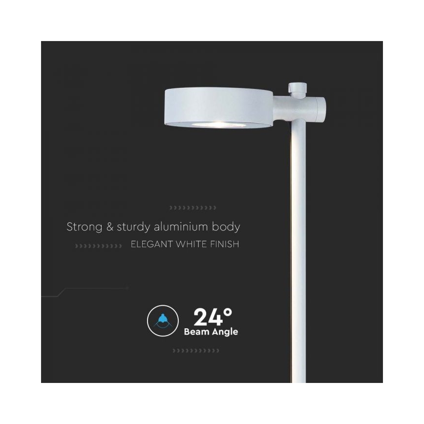 LED utomhuslampa LED/7W/230V 3000K IP65 vit