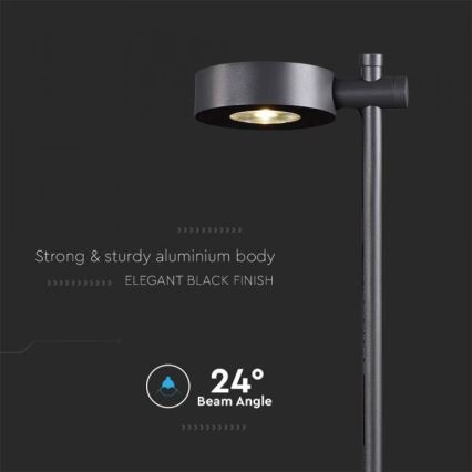 LED-utomhuslampa LED/7W/230V 4000K IP65 svart