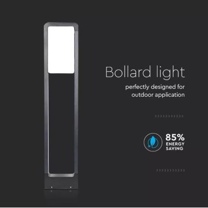 LED Utomhuslampa SAMSUNG CHIP LED/10W/230V 3000K IP65 svart