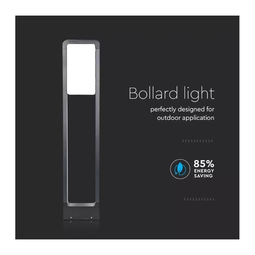 LED Utomhuslampa SAMSUNG CHIP LED/10W/230V 3000K IP65 svart