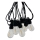 LED utomhusljusslinga 10xLED/0,36 W/230 V 8 m IP44 svart