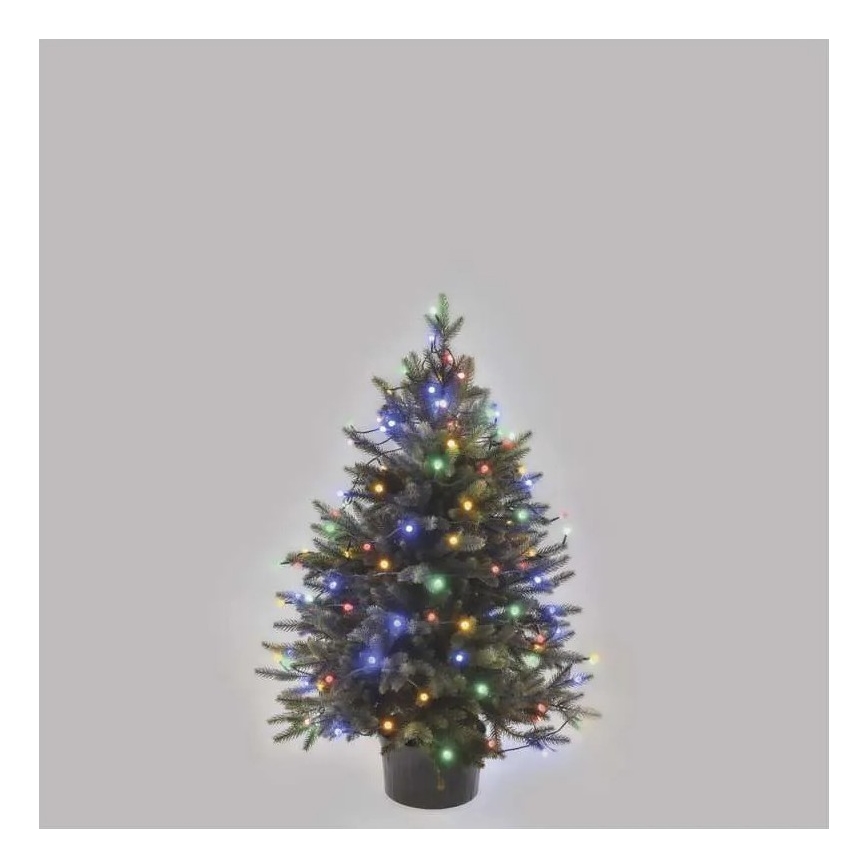 LED utomhusslinga för jul, 80 LED, 8 funktioner, 13 m, multicolor, IP44