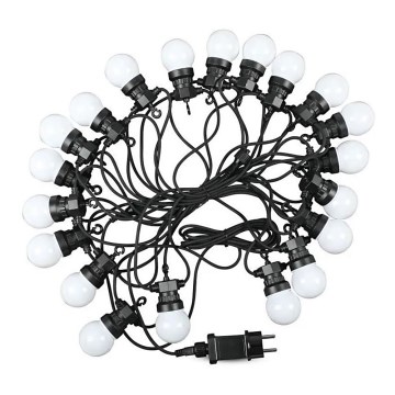 LED Utomhusslinga STRING 10m 20xLED/0,5W/230V IP44 6000K