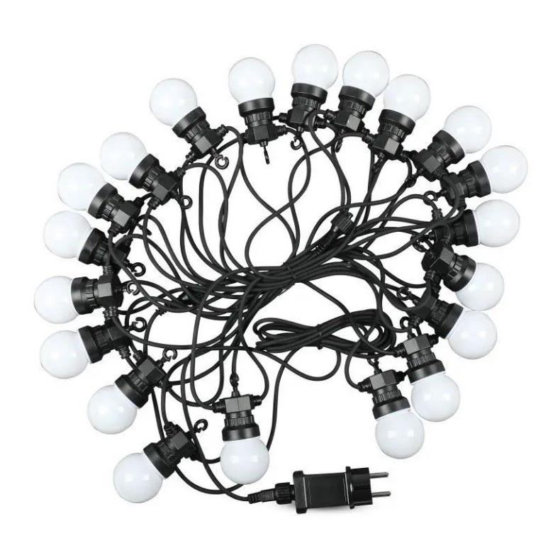 LED Utomhusslinga  STRING 10m 20xLED/0,5W/24/230V 3000K IP44
