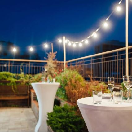 LED Utomhusslinga STRING 5m 10xLED/0,5W/230V IP44 3000K