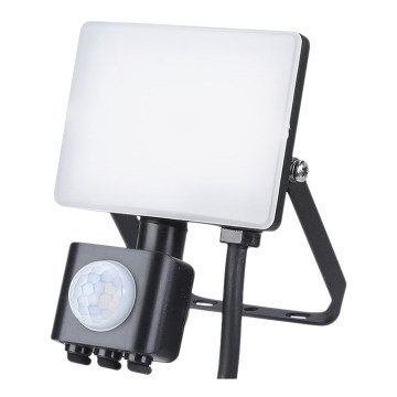 LED Utomhusstrålkastare med en sensor LED/10W/230V 5000K IP44