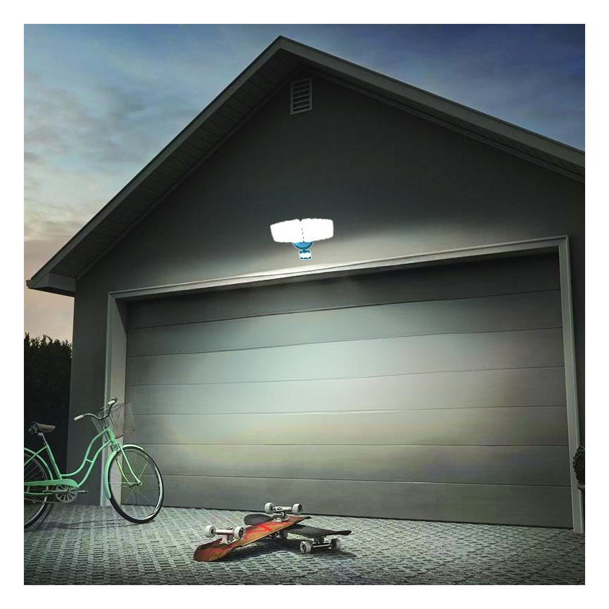 LED Utomhusstrålkastare med en sensor LED/24W/230V 3000/4000/6000K IP54 antracit