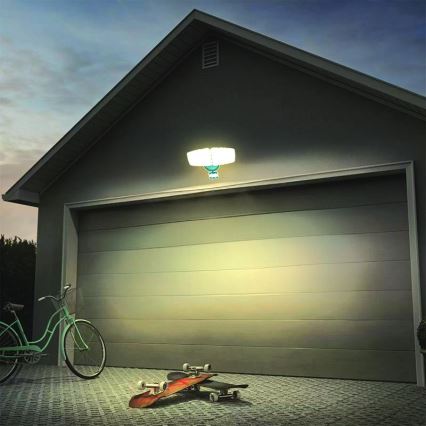 LED Utomhusstrålkastare med en sensor LED/24W/230V 3000/4000/6000K IP54 antracit