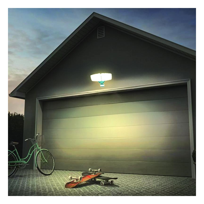 LED Utomhusstrålkastare med en sensor LED/24W/230V 3000/4000/6000K IP54 antracit