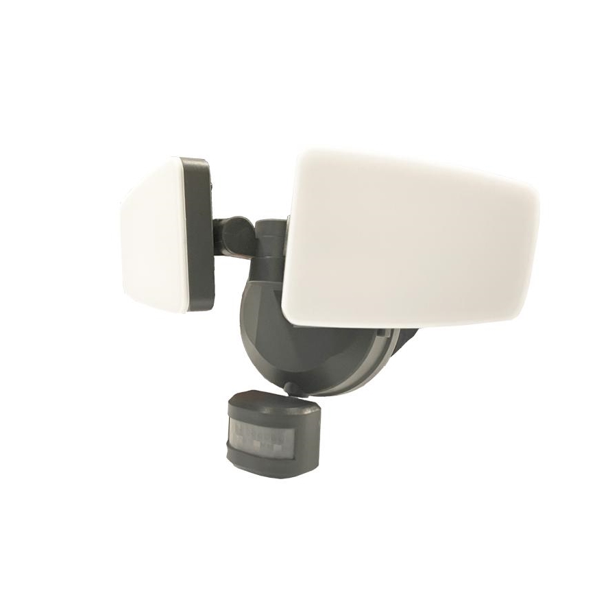 LED Utomhusstrålkastare med en sensor LED/24W/230V 3000/4000/6000K IP54 antracit