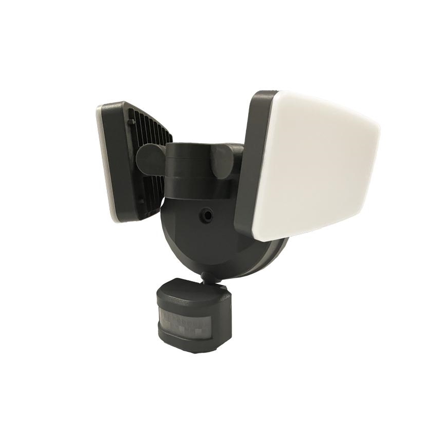 LED Utomhusstrålkastare med en sensor LED/24W/230V 3000/4000/6000K IP54 antracit