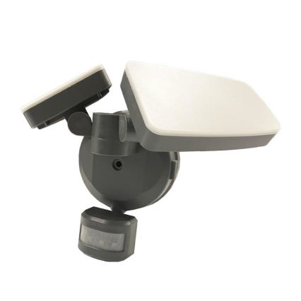 LED Utomhusstrålkastare med en sensor LED/24W/230V 3000/4000/6000K IP54 antracit