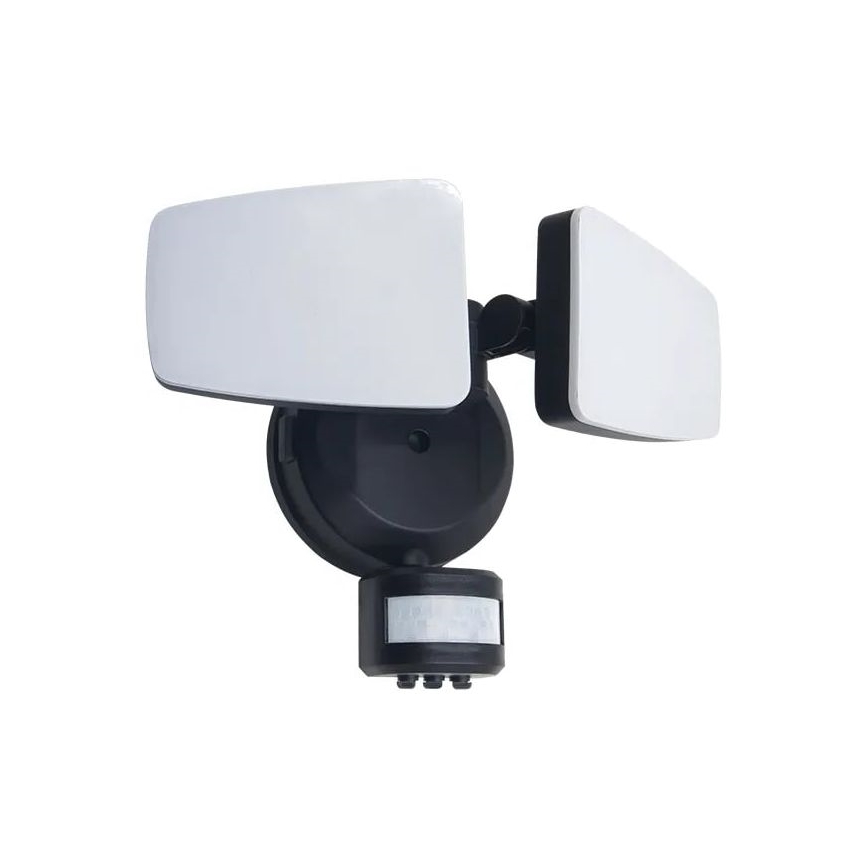 LED Utomhusstrålkastare med en sensor LED/24W/230V 3000/4000/6000K IP54 svart