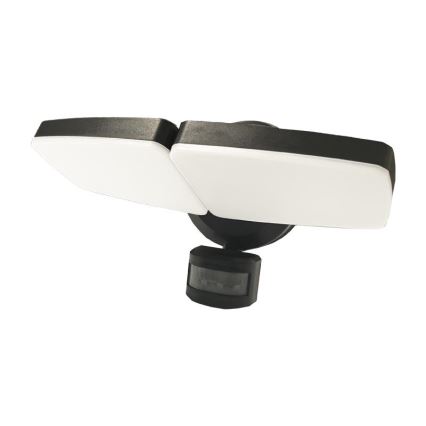 LED Utomhusstrålkastare med en sensor LED/24W/230V 3000/4000/6000K IP54 svart
