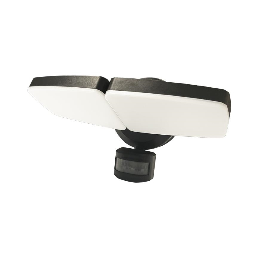 LED Utomhusstrålkastare med en sensor LED/24W/230V 3000/4000/6000K IP54 svart