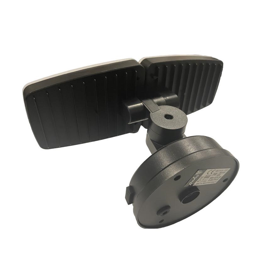 LED Utomhusstrålkastare med en sensor LED/24W/230V 3000/4000/6000K IP54 svart