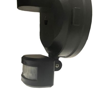 LED Utomhusstrålkastare med en sensor LED/24W/230V 3000/4000/6000K IP54 svart